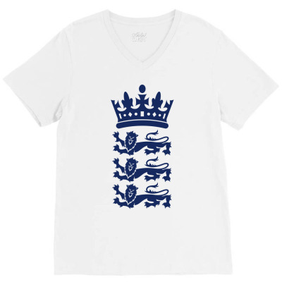 England Cricket V-neck Tee Designed By Somart