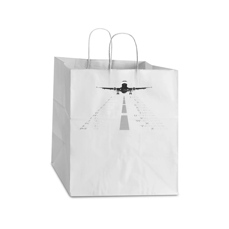 Phonetic Alphabet  Pilot Cadet Airplane Take Out Paper Bag - 14 X 10 X 15 1/2 | Artistshot