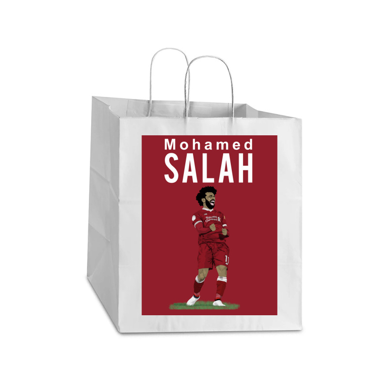 Mohamed A Salah Liverpool Classic Take Out Paper Bag - 14 X 10 X 15 1/2 | Artistshot