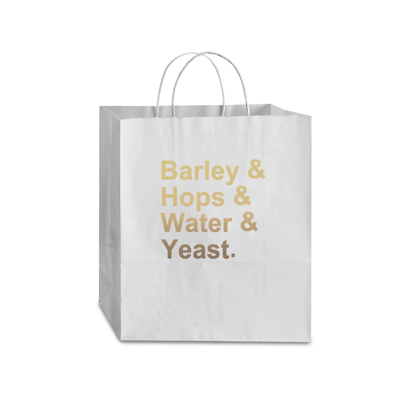 Barley Hops Water Yeast .png Traveler Paper Bag -13 X 6 X 15 3/4 | Artistshot