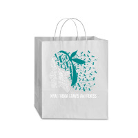 We Wear Teal For Myasthenia Gravis Awareness T Shirt Traveler Paper Bag -13 X 6 X 15 3/4 | Artistshot