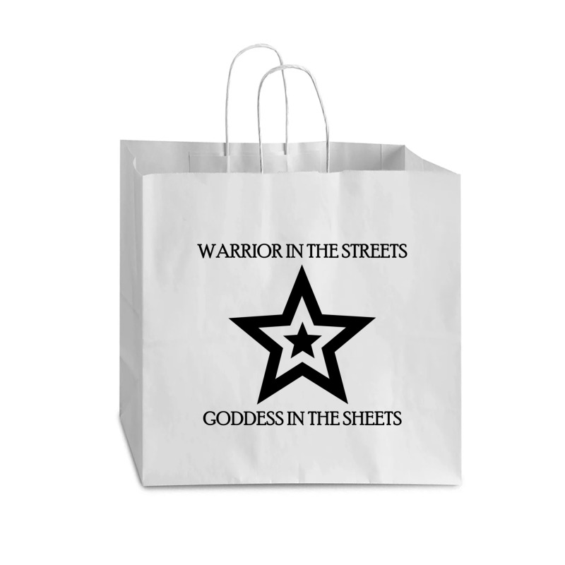 Warrior In The Streets, Goddess In The Sheets Vogue Paper Bag - 16 X 6 X 12 | Artistshot