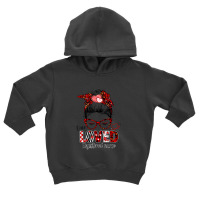 Messy Bun Hair One Loved Registered Nurse Valentine's Day Toddler Hoodie | Artistshot