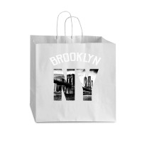 Brooklyn New York Skyline Hoodie Brooklyn Sweatshirt Vogue Paper Bag - 16 X 6 X 12 | Artistshot