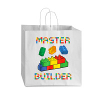 Brick Builder Blocks Building Master Builder Funny Toys Kids T Shirt Vogue Paper Bag - 16 X 6 X 12 | Artistshot