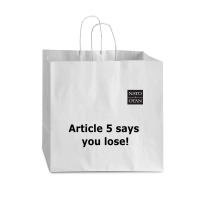 Nato Article 5 Vogue Paper Bag - 16 X 6 X 12 | Artistshot