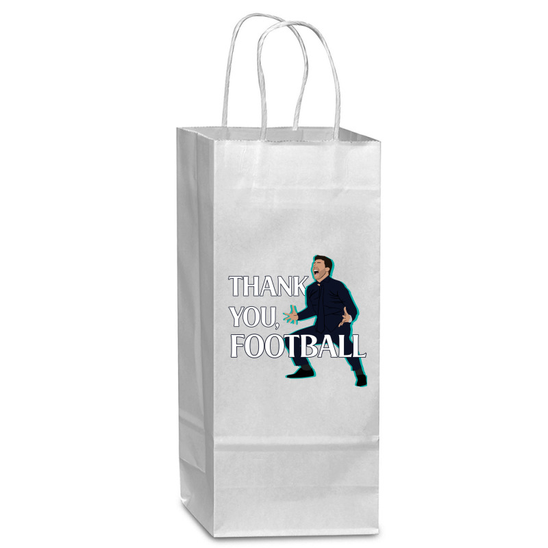 Mauricio Pochettino Thank You Football Essential Wine Paper Bag - 5 1/2 X 3 1/4 X 13 | Artistshot