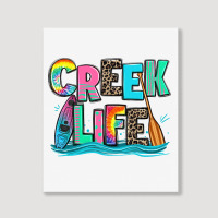 Creek Life Kayaking Portrait Canvas Print | Artistshot