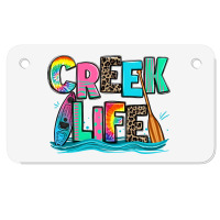 Creek Life Kayaking Motorcycle License Plate | Artistshot