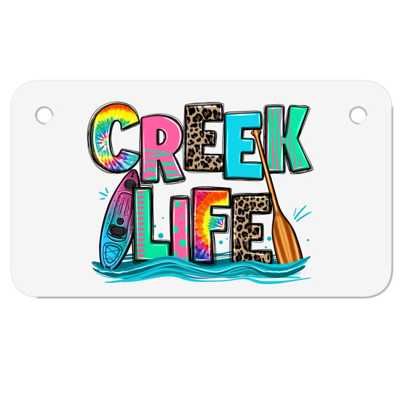 Creek Life Kayaking Motorcycle License Plate | Artistshot