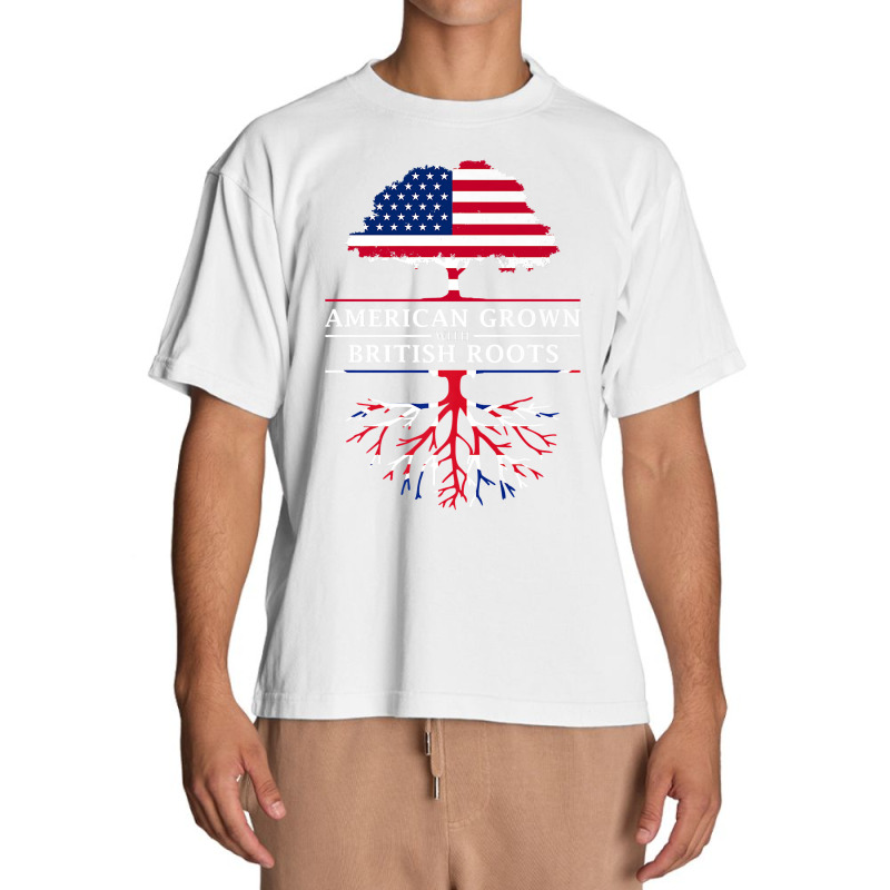 American Grown British Roots   Britain Union Jack T Shirt Urban Heavy T-shirt | Artistshot