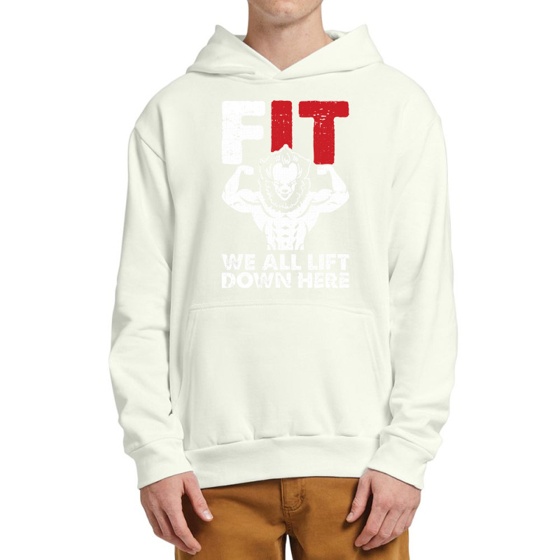 We All Lift Down Here Lazy Halloween Costume Funny Fitness Urban Pullover Hoodie | Artistshot