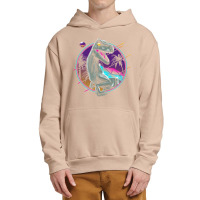 Rad Velociraptor Urban Pullover Hoodie | Artistshot