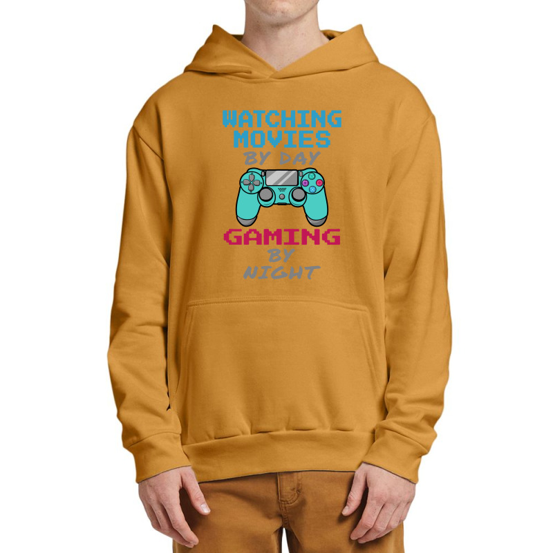 Watching Movies By Day Gaming Urban Pullover Hoodie by KopiAdem | Artistshot