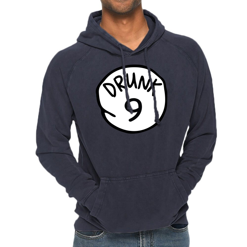Drunk9 Vintage Hoodie | Artistshot