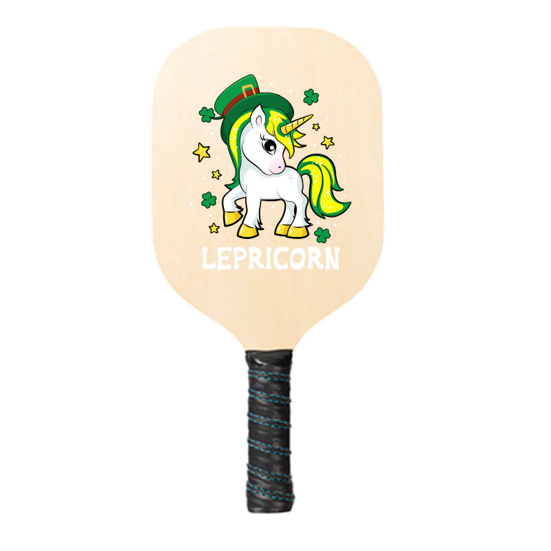 St Patricks Day Unicorn  Lepricorn Pickleball Paddle | Artistshot