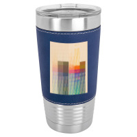 Aesthetic Vector Skyline Graphic Design Leatherette Tumbler | Artistshot