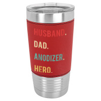 Husband Dad Anodizer Hero Christmas Day Birthday Gift Shirt Leatherette Tumbler | Artistshot