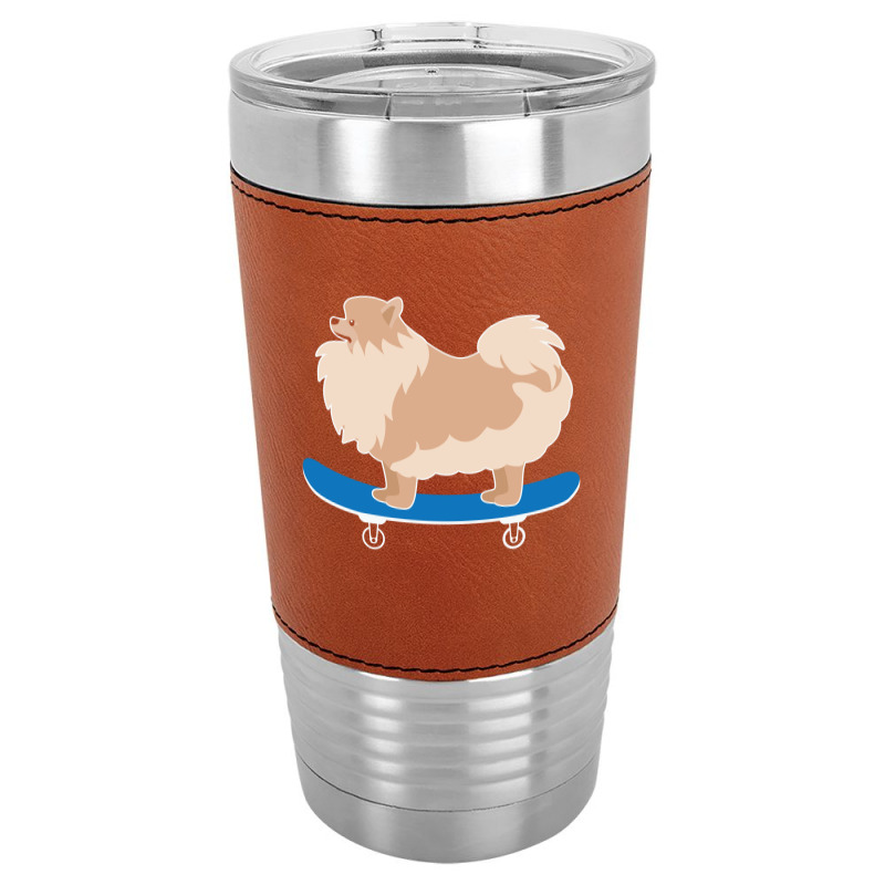 Funny Skateboarding Bassett Hound Dog 23418523 Leatherette Tumbler | Artistshot