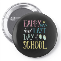 Happy Last Day Of School Flip Flops Glasses Summer Teacher Pin-back Button | Artistshot