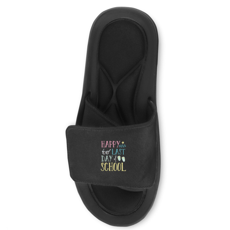 Happy Last Day Of School Flip Flops Glasses Summer Teacher Slide Sandal | Artistshot