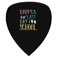 Happy Last Day Of School Flip Flops Glasses Summer Teacher Shield S Patch | Artistshot