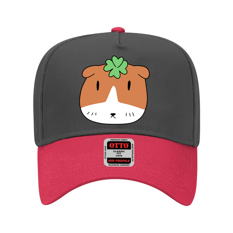 Lucky Guinea Pig Face Adjustable Baseball Cap | Artistshot