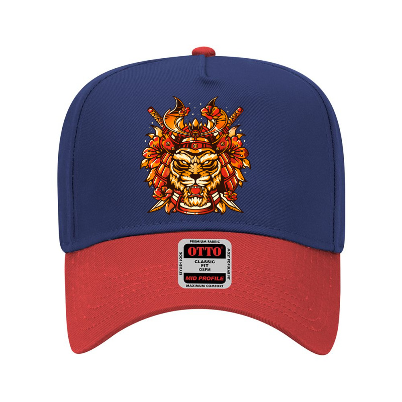 Copy Of Samurai Tiger   Cute Animal Feline Warrior Gift Adjustable Baseball Cap by arif1 | Artistshot