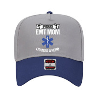 Proud Emt Mom I Raised A Hero Women Paramedics Ems T Shirt Adjustable Baseball Cap | Artistshot