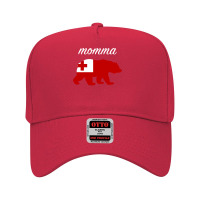 Momma Bear Tonga Flag Tongan Roots Pullover Hoodie Adjustable Baseball Cap | Artistshot