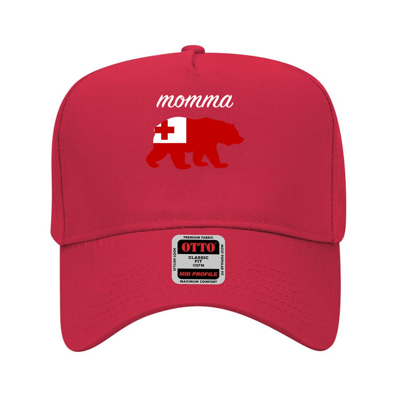 Momma Bear Tonga Flag Tongan Roots Pullover Hoodie Adjustable Baseball Cap by phuongvu | Artistshot