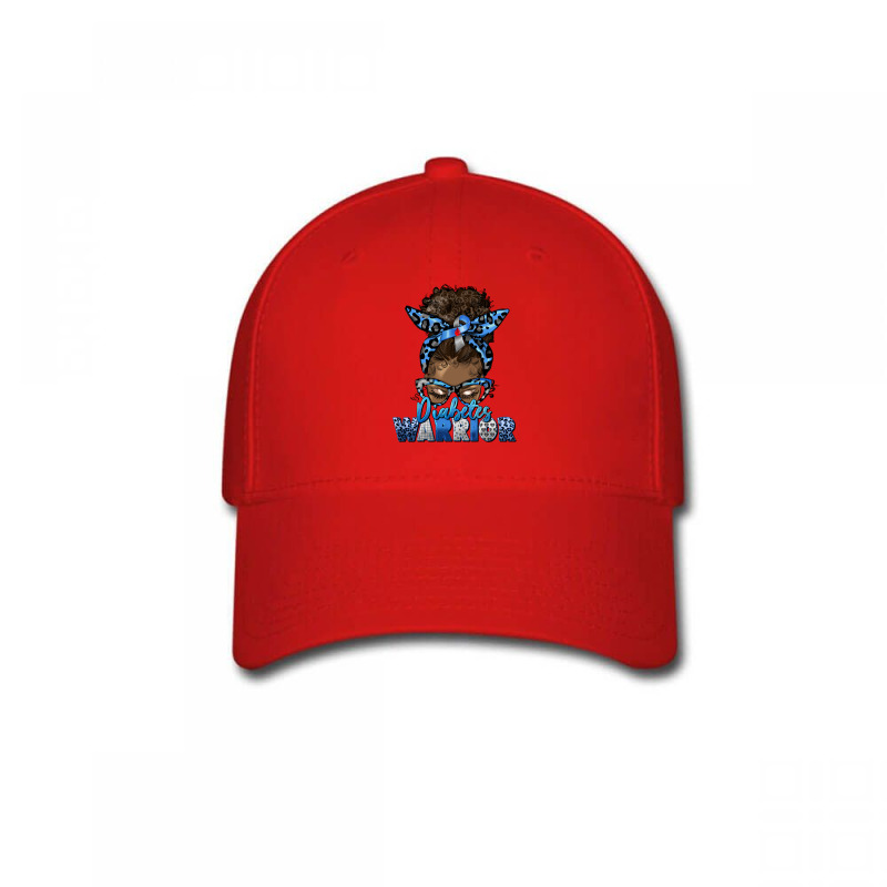 Diabetes Warrior Afro Messy Bun Baseball Cap | Artistshot