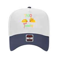 Food Lovers T  Shirt Taco Time T  Shirt Adjustable Baseball Cap | Artistshot