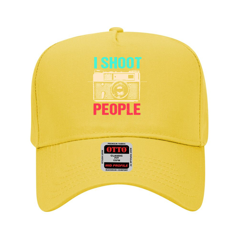 Photographer T  Shirt I Shoot People T  Shirt Adjustable Baseball Cap | Artistshot