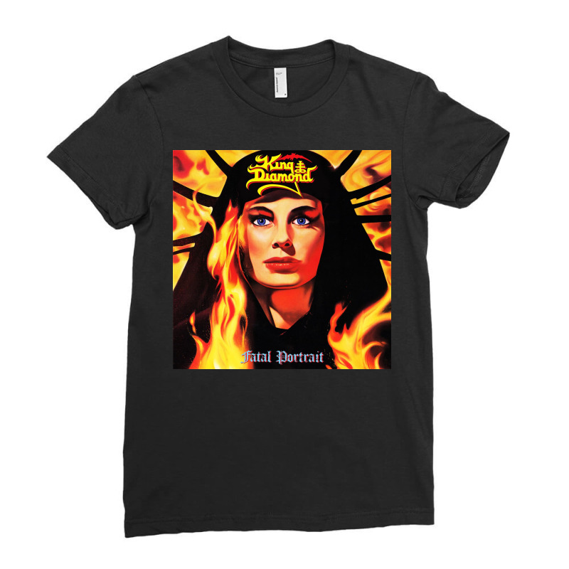 King Diamond Fatal Portrait Tour 2022 Ladies Fitted T-Shirt by holmess82 | Artistshot