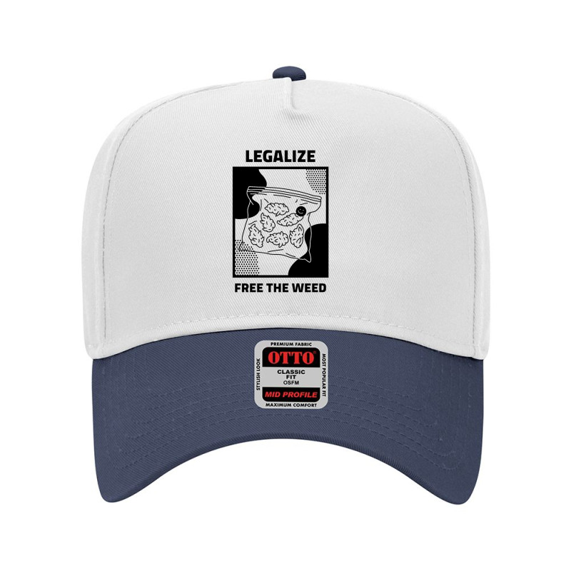 Legalize Free The Weed 420 Funny Weed Lover Gift Cannabis Smoker Adjustable Baseball Cap by theblindletterer | Artistshot