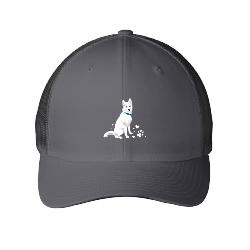 Cute White Siberian Husky Sweet White Snow Dog Mesh Cap | Artistshot