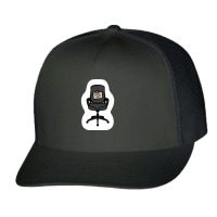 Fuck Off Chair Trucker Cap | Artistshot