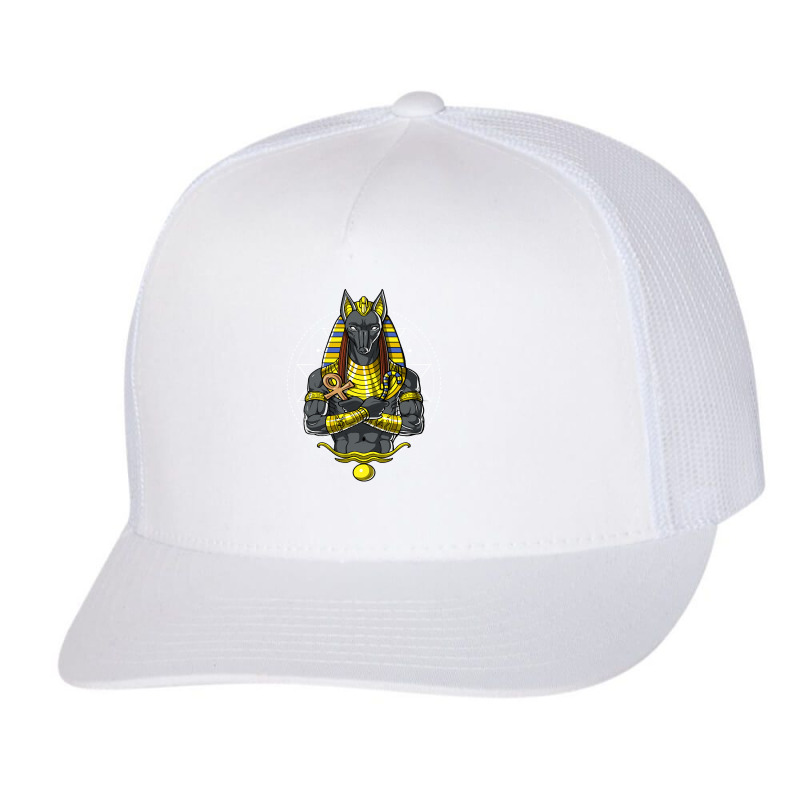 Egyptian God Anubis, Egyptian God Anubis Art, Egyptian God Anubis Vint Trucker Cap by SHYYTTR567 | Artistshot