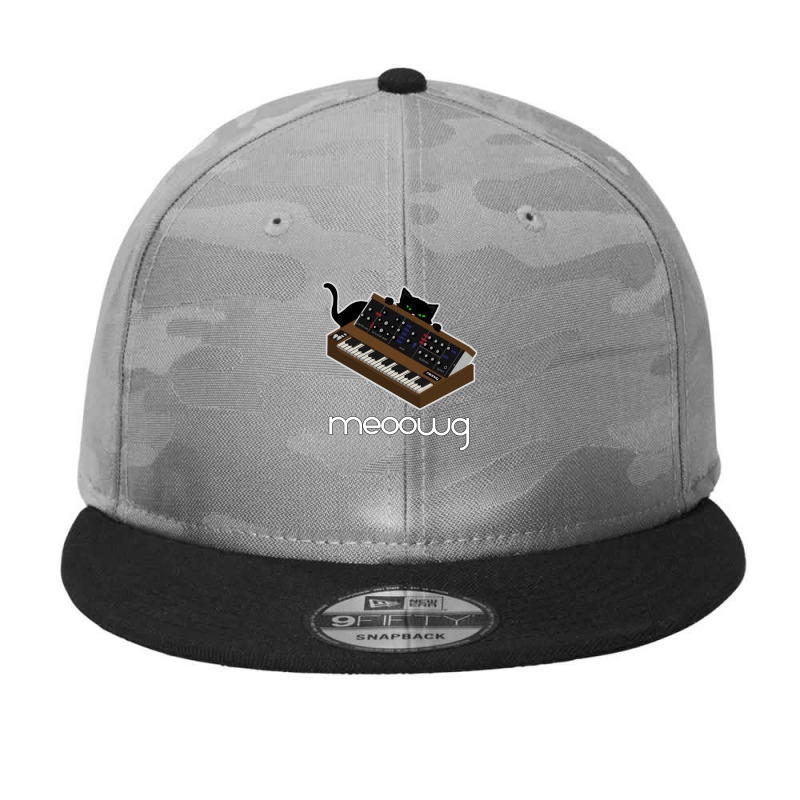 Synthesizer Cat Meow Camo Snapback | Artistshot