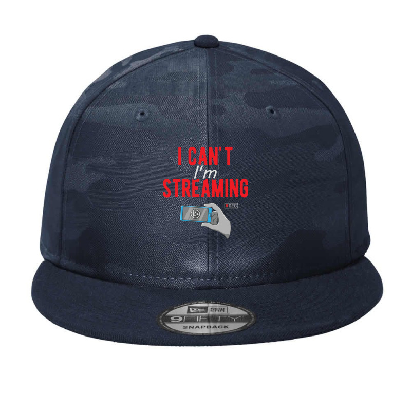 I Can't I'm Streaming Camo Snapback by Kuwannin528 | Artistshot