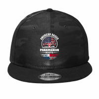 American Raised With Panamanian Roots Panama Panama Flag T Shirt Camo Snapback | Artistshot