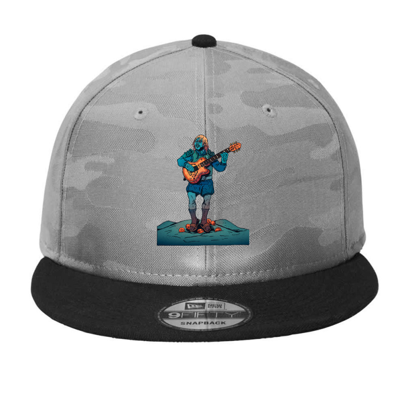 The Coolest Bass Player Merch Camo Snapback by JESSICAALLEN | Artistshot