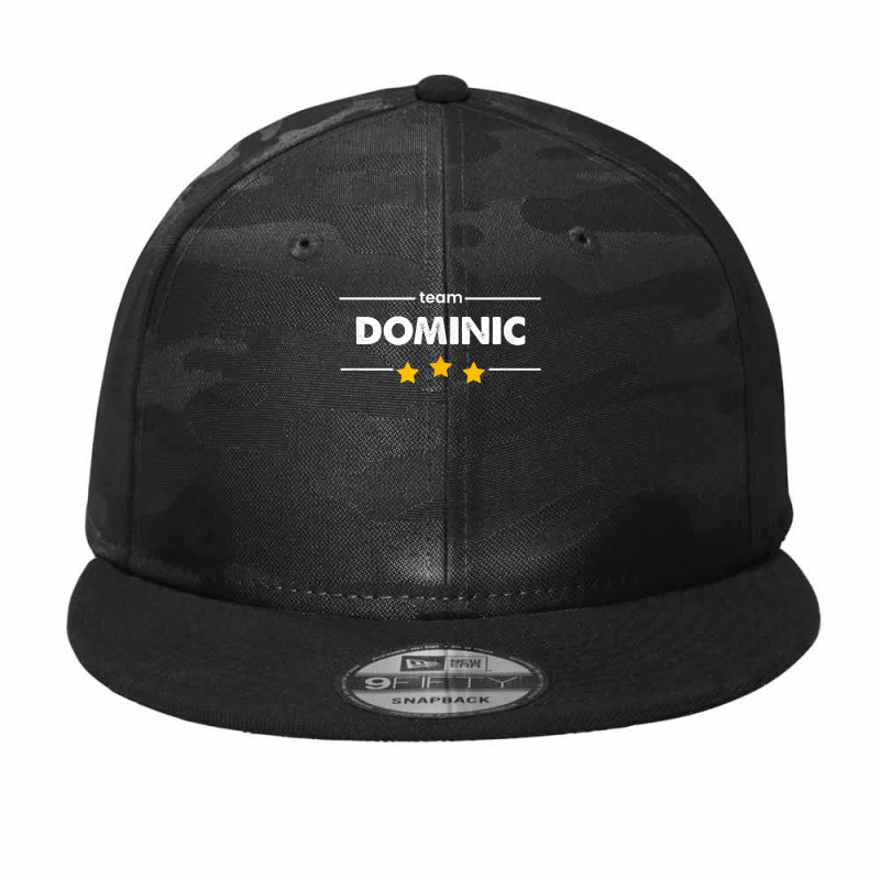 Dominic Family Surname  Team Dominic  Last Name T Shirt Camo Snapback by nealegmruland1 | Artistshot