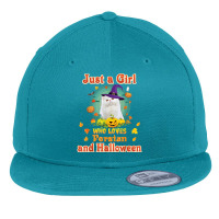 Just A Girl Who Loves Persian Cat And Halloween Witch Flat Bill Snapback Cap | Artistshot