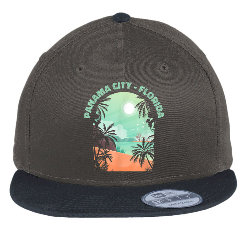 Panama City Souvenir   Florida Reminder Flat Bill Snapback Cap by Fashonus | Artistshot