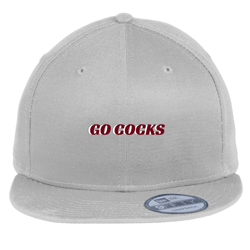 Go Cocks Flat Bill Snapback Cap by cm-arts | Artistshot