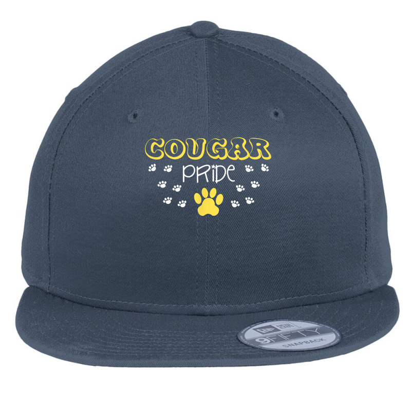 Cougar Pride Paw Shirt Flat Bill Snapback Cap by cm-arts | Artistshot