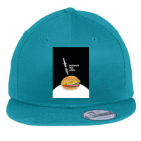 Burgers And Botox Long Flat Bill Snapback Cap | Artistshot