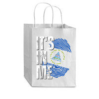 It's In Me Nicaragua Flag Fingerprint Nicaraguan Heritage Tank Top Cub Paper Bag - 8 X 4 1/2 X 10 1/4 | Artistshot